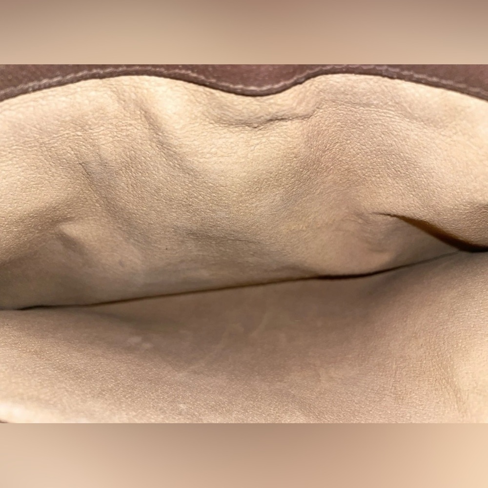 Authentic Vintage Gucci Clutch/Pouch, GG monogram, English Tan Trim - Picture 9 of 10